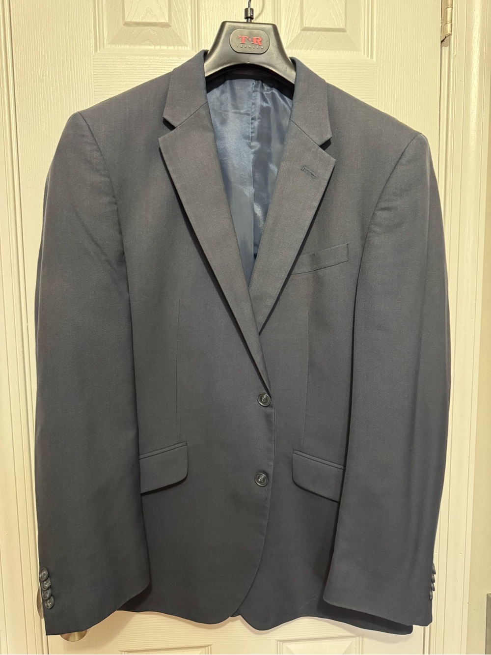 Kenneth Cole New York Navy Blue Two-Button Sport Coat